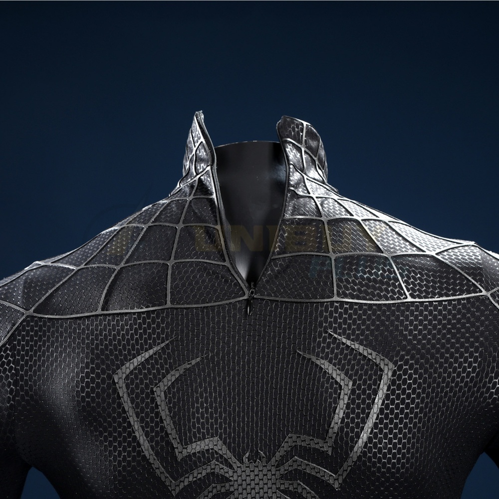 Spider-Man 3 Costume Symbiote Cosplay Suit Tobey Maguire Black Suit UnibuyPlus