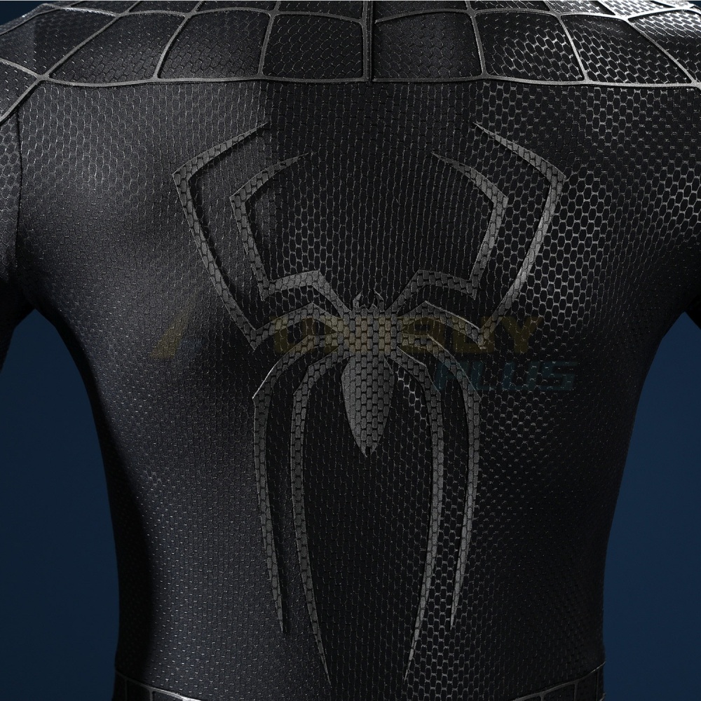 Spider-Man 3 Costume Symbiote Cosplay Suit Tobey Maguire Black Suit UnibuyPlus