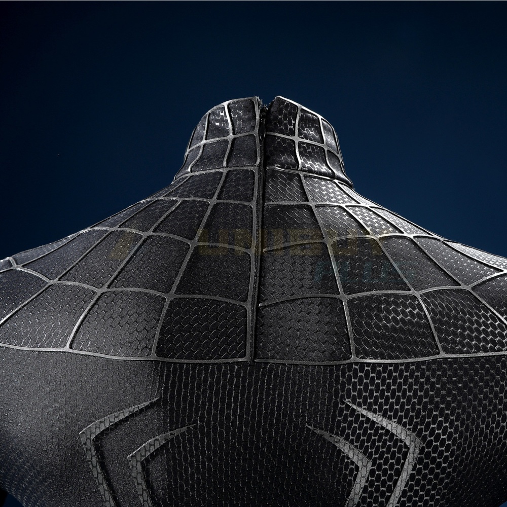 Spider-Man 3 Costume Symbiote Cosplay Suit Tobey Maguire Black Suit UnibuyPlus