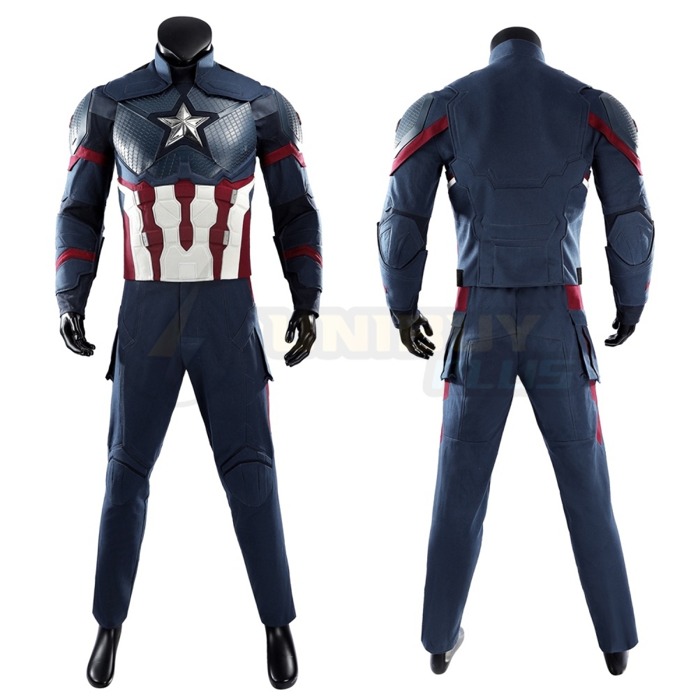 Avengers Endgame Captain America Costume Steve Rogers Cosplay Suit UnibuyPlus
