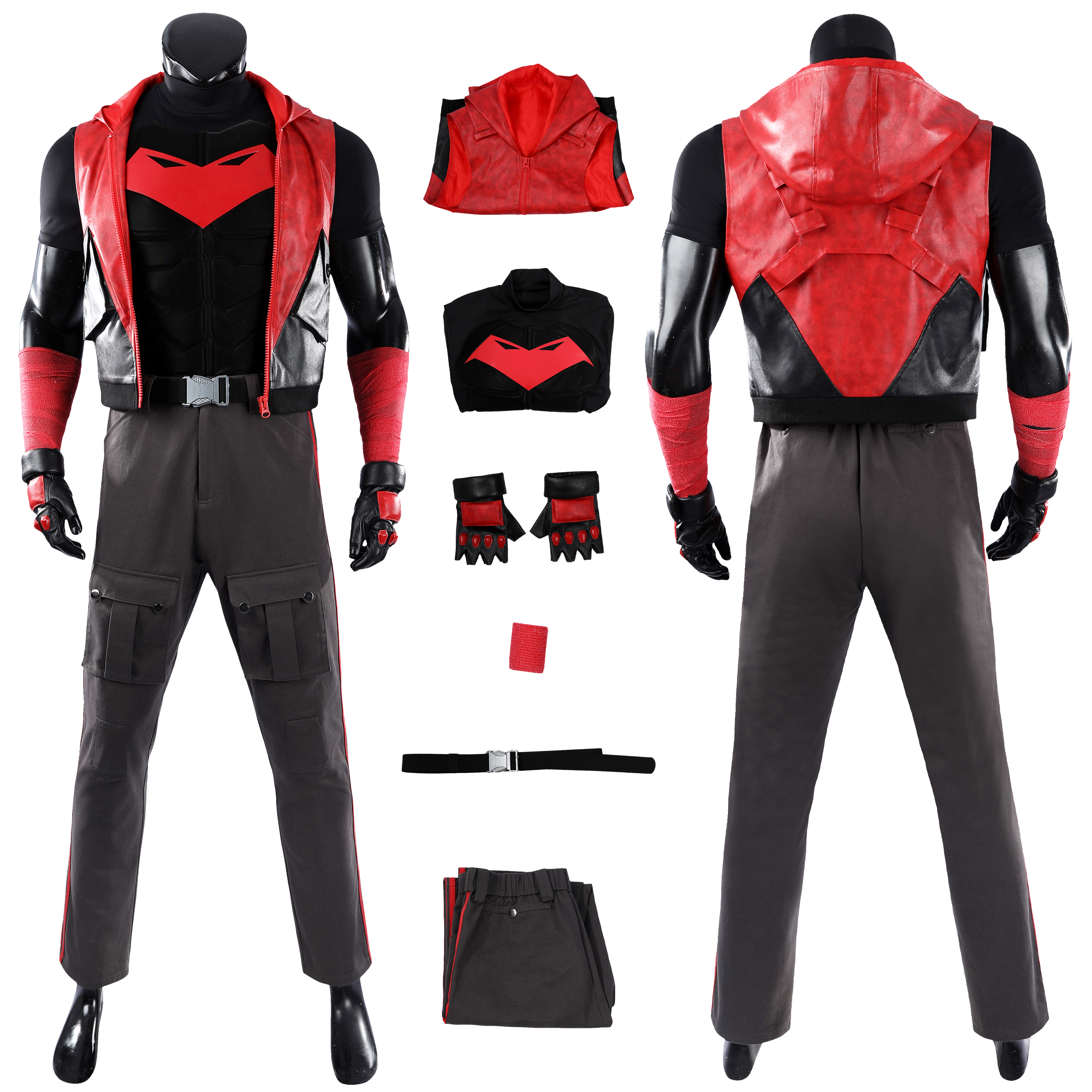 Red Hood Jason Todd Rebirth Costume Cosplay Suit UnibuyPlus