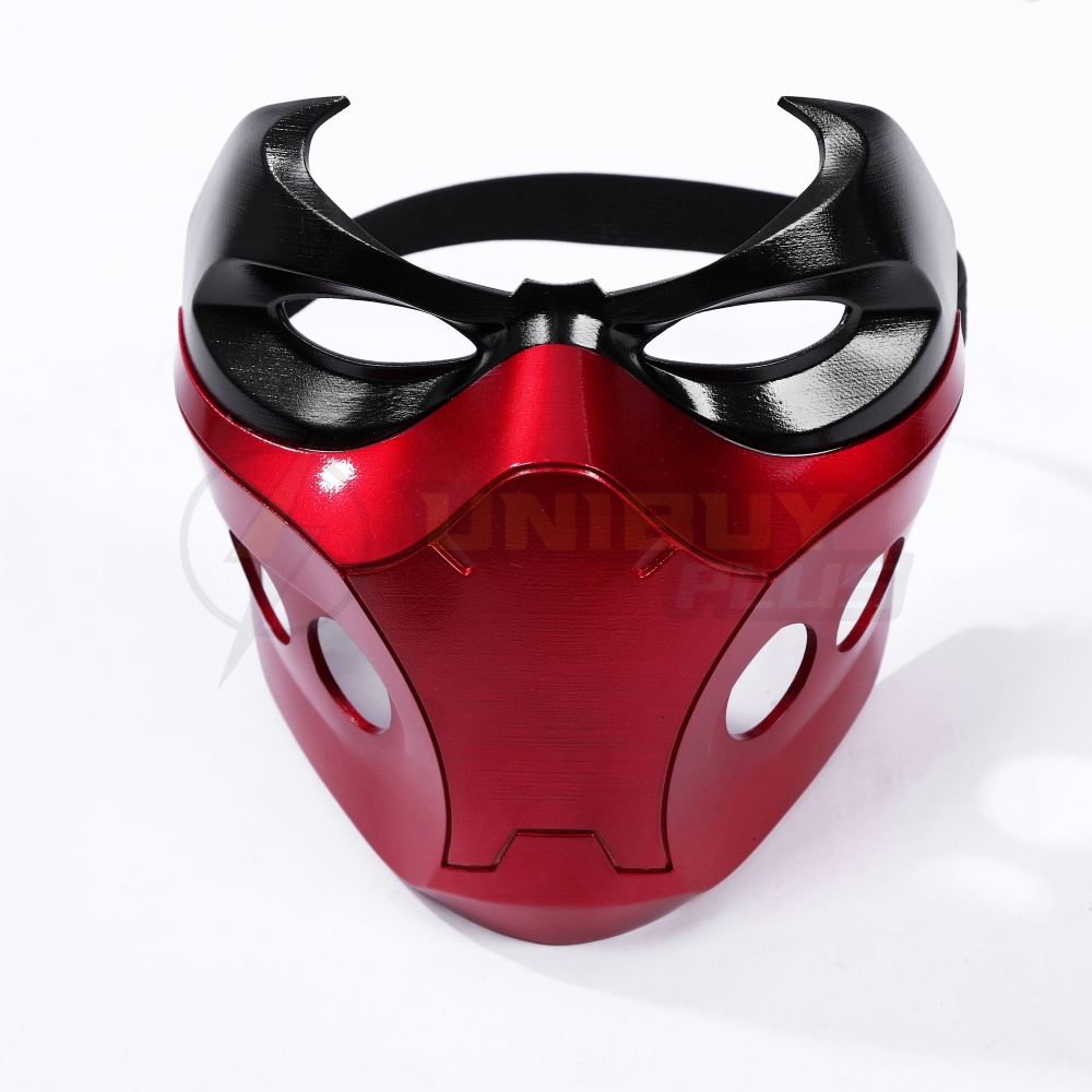Red Hood Jason Todd Rebirth Face Mask Cosplay Prop Unibuyplus