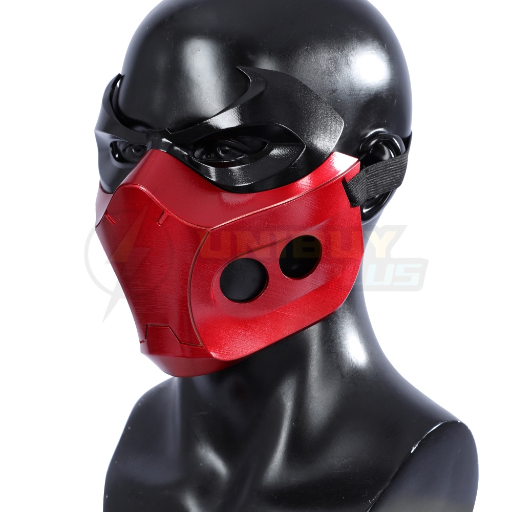 Red Hood Jason Todd Rebirth Face Mask Cosplay Prop Unibuyplus