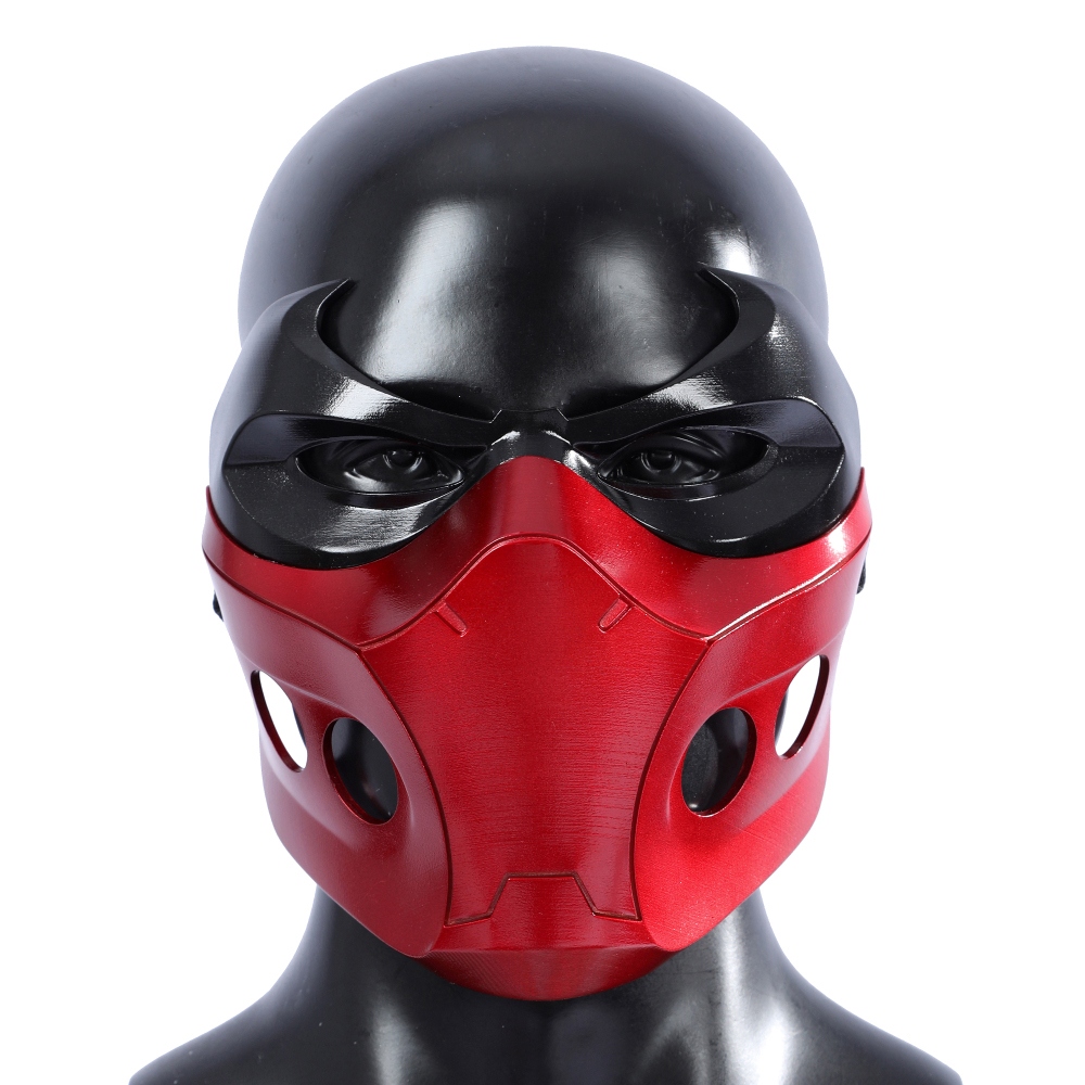 Red Hood Jason Todd Rebirth Face Mask Cosplay Prop Unibuyplus
