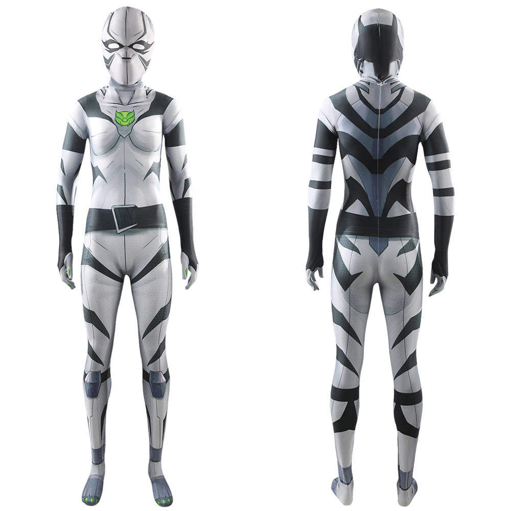 Marvel Rivals White Tiger Bodysuit Costume Ava Ayala Cosplay Suit For Kids Adult Unibuyplus