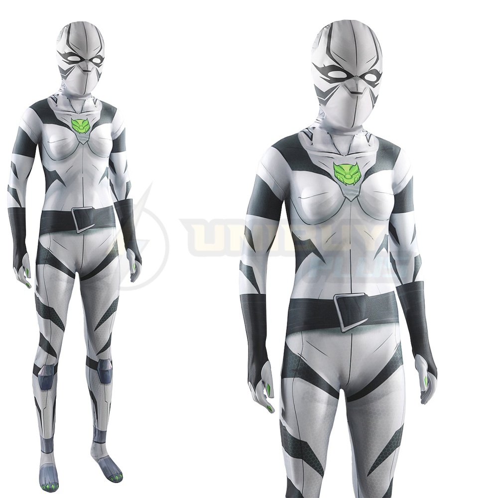 Marvel Rivals White Tiger Bodysuit Costume Ava Ayala Cosplay Suit For Kids Adult Unibuyplus