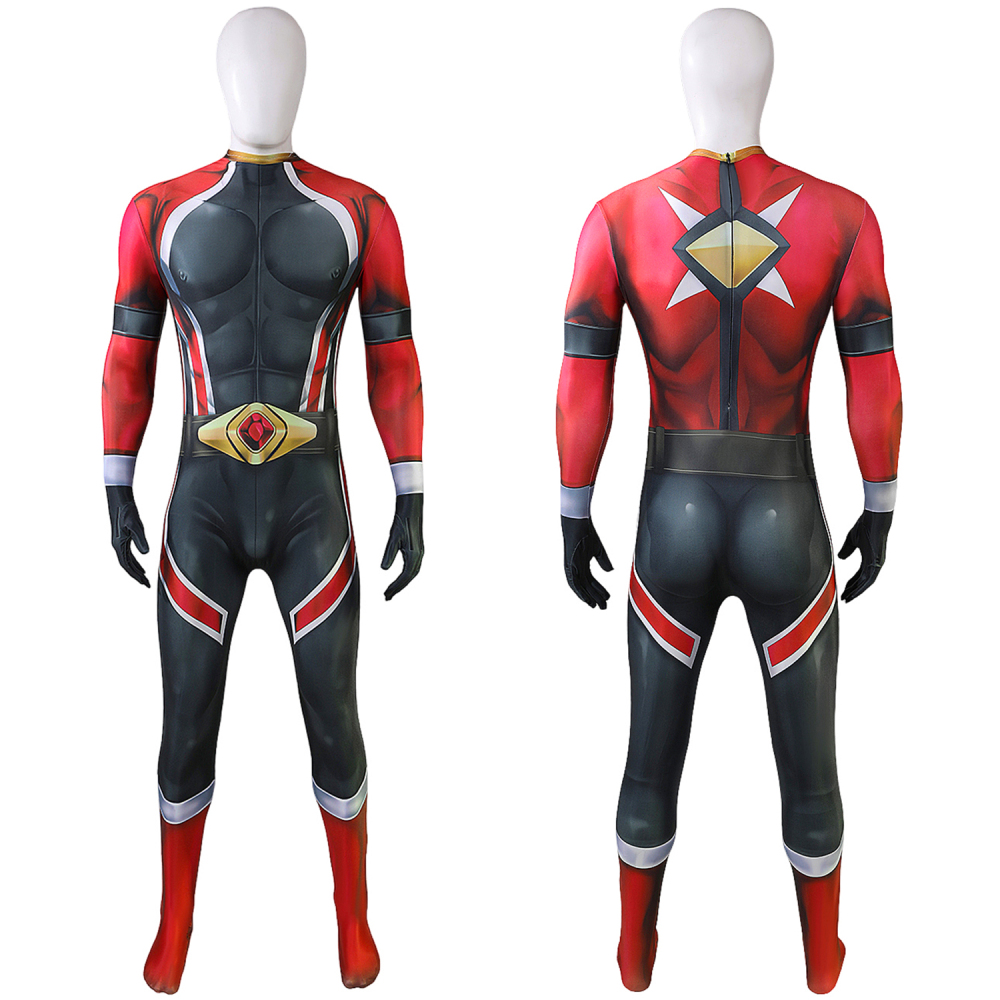 Battle Blaze Akaishi Tomoki Bodysuit Costume Blaze Red Cosplay Suit For Kids Adult Unibuyplus