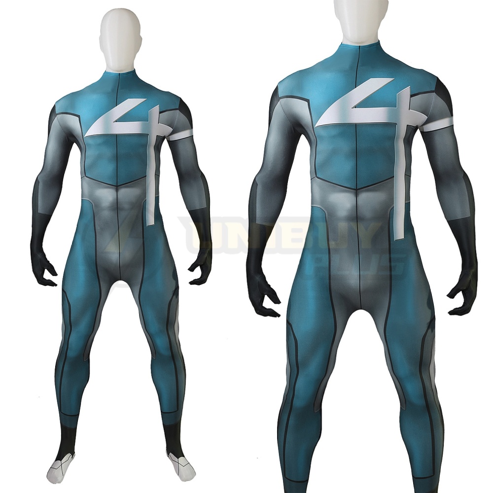 Marvel Comics Mr. Fantastic Bodysuit Costume Reed Richards Cosplay Suit For Kids Adult Unibuyplus