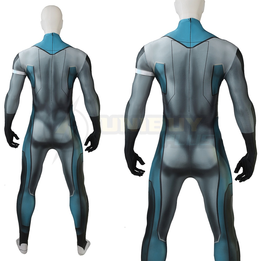 Marvel Comics Mr. Fantastic Bodysuit Costume Reed Richards Cosplay Suit For Kids Adult Unibuyplus