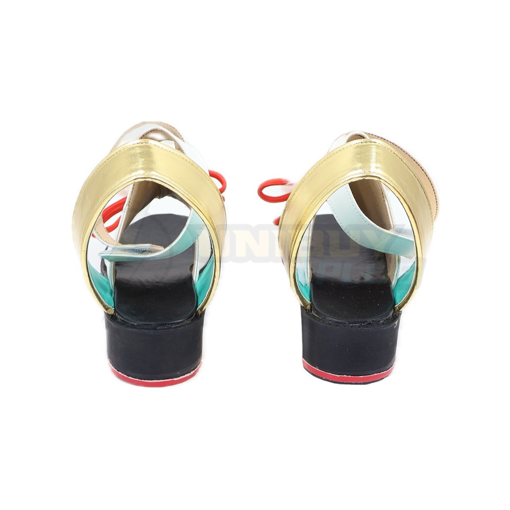 Overwatch Anran Cosplay Shoes Women Boots Red Ribbon Unibuyplus