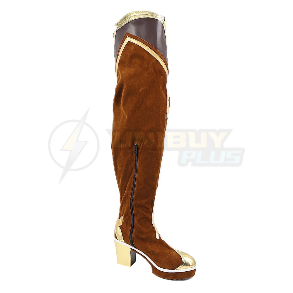 Genshin Impact Lumine Cosplay Shoes Women Boots As Heaven and Earth Are Made Anew Unibuyplus