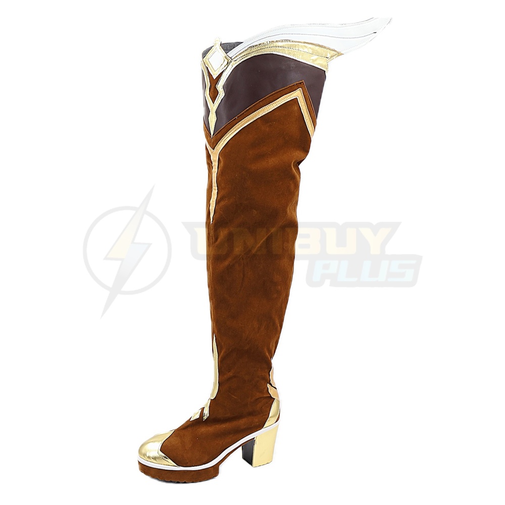 Genshin Impact Lumine Cosplay Shoes Women Boots As Heaven and Earth Are Made Anew Unibuyplus