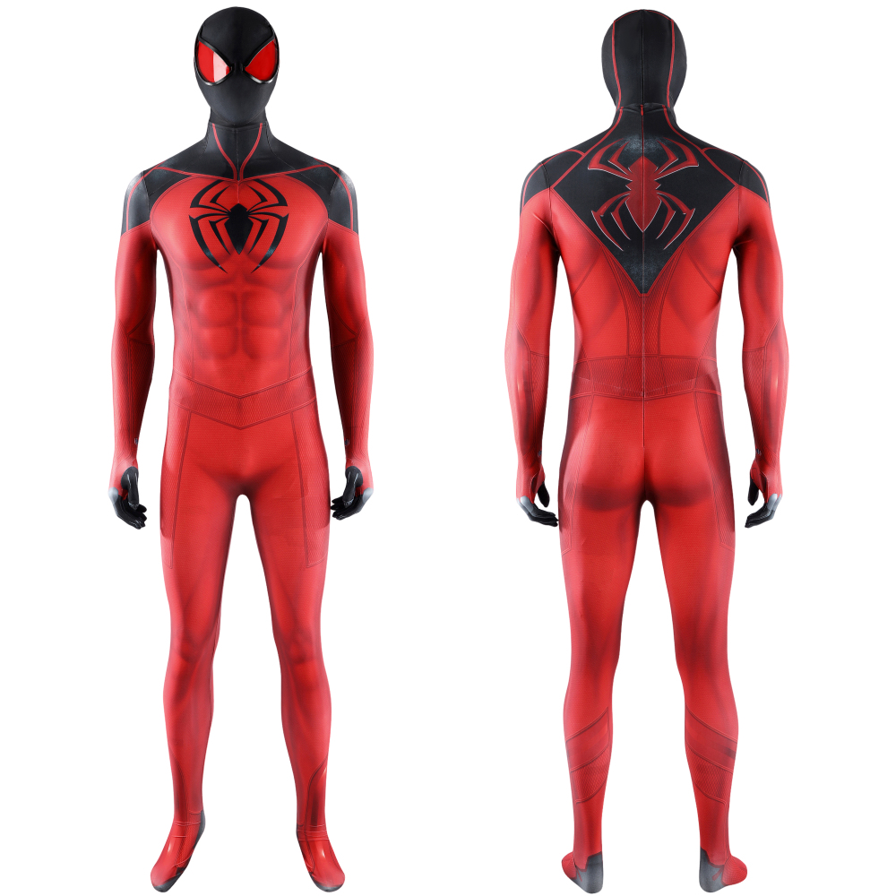 Marvel's Spider-Man Bodysuit Costume Scarlet Spider Cosplay Suit Unibuyplus