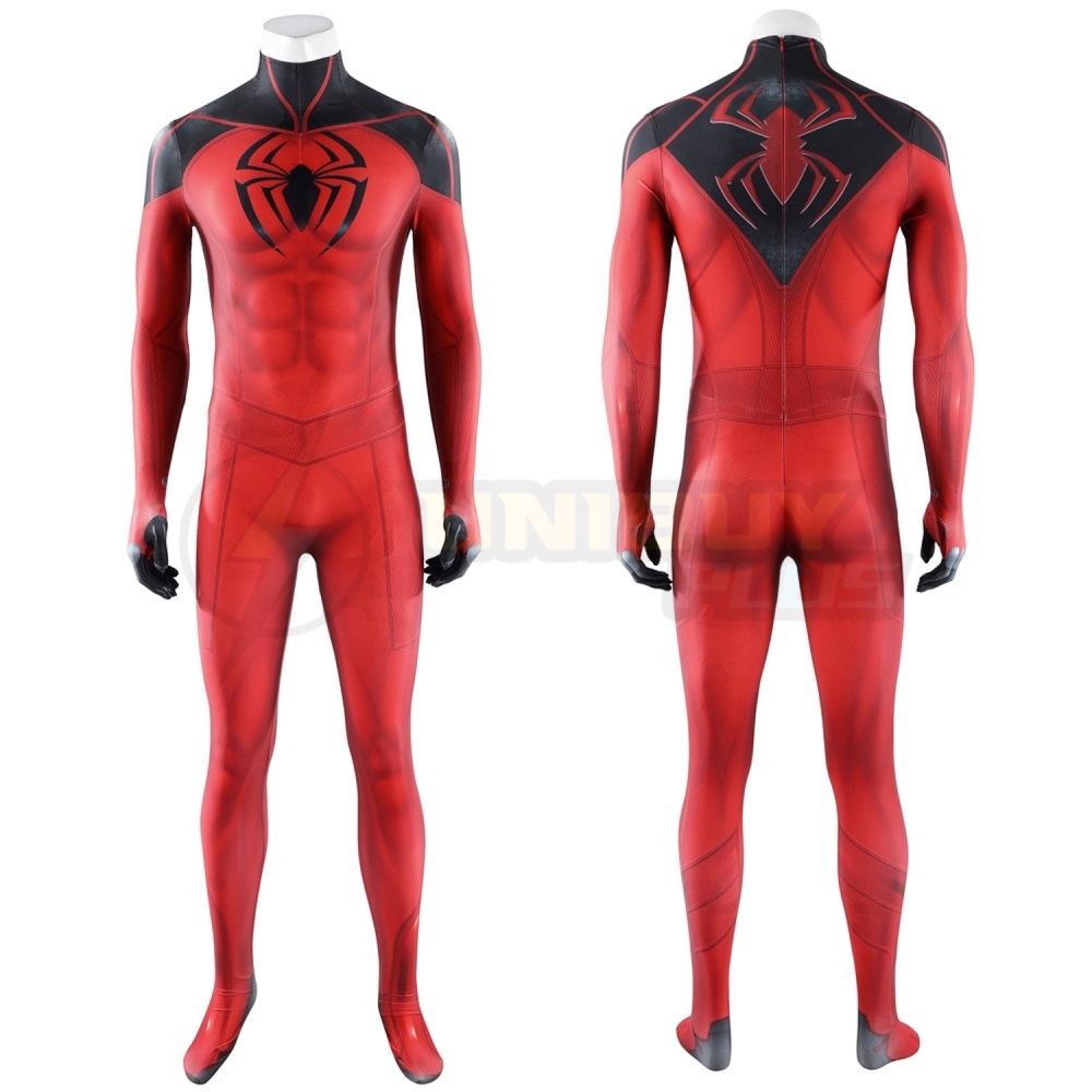 Marvel's Spider-Man Bodysuit Costume Scarlet Spider Cosplay Suit Unibuyplus