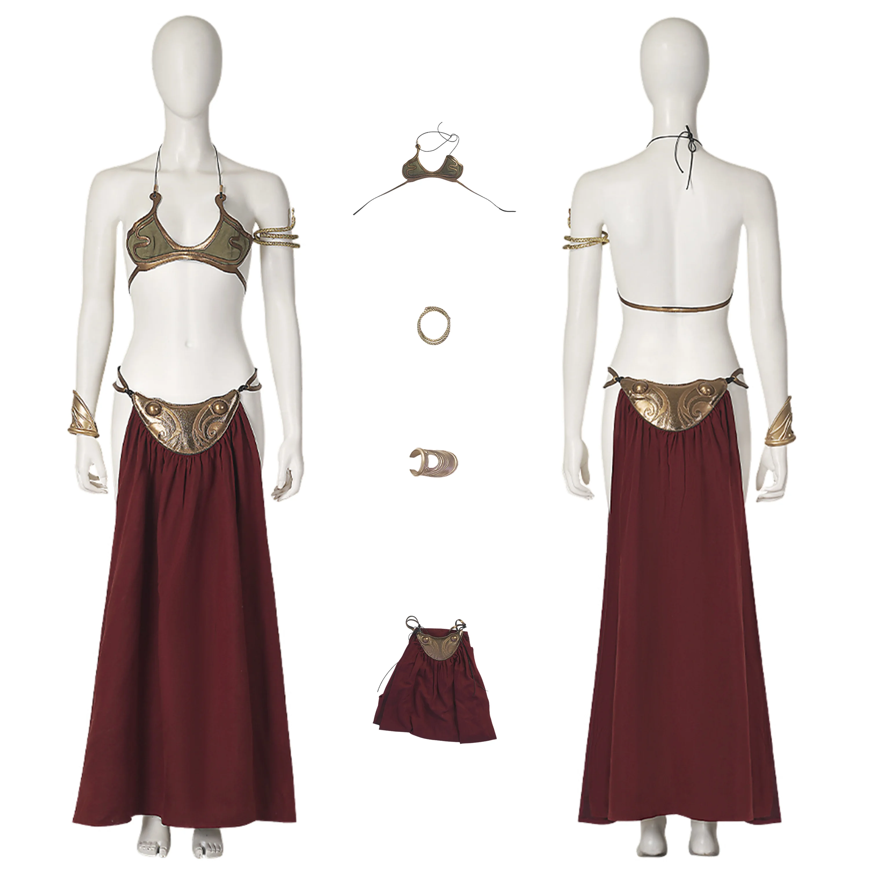 Star Wars Princess Leia Slave Costume Leia Organa Cosplay Suit Episode VI – Return of the Jedi Unibuyplus
