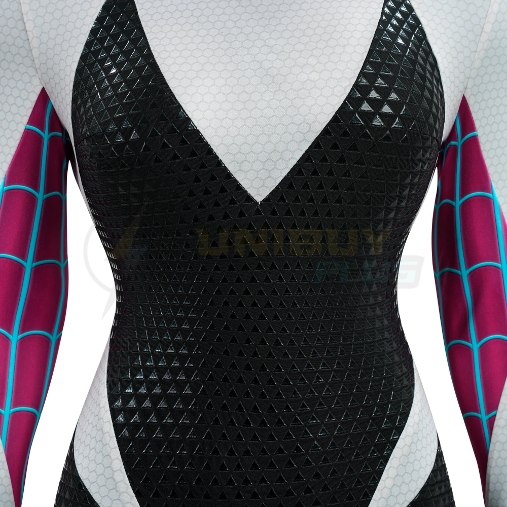Spider-Man Gwen Stacy Costume Spider-Gwen Cosplay Suit Across the Spider-Verse Spider-Woman Unibuyplus