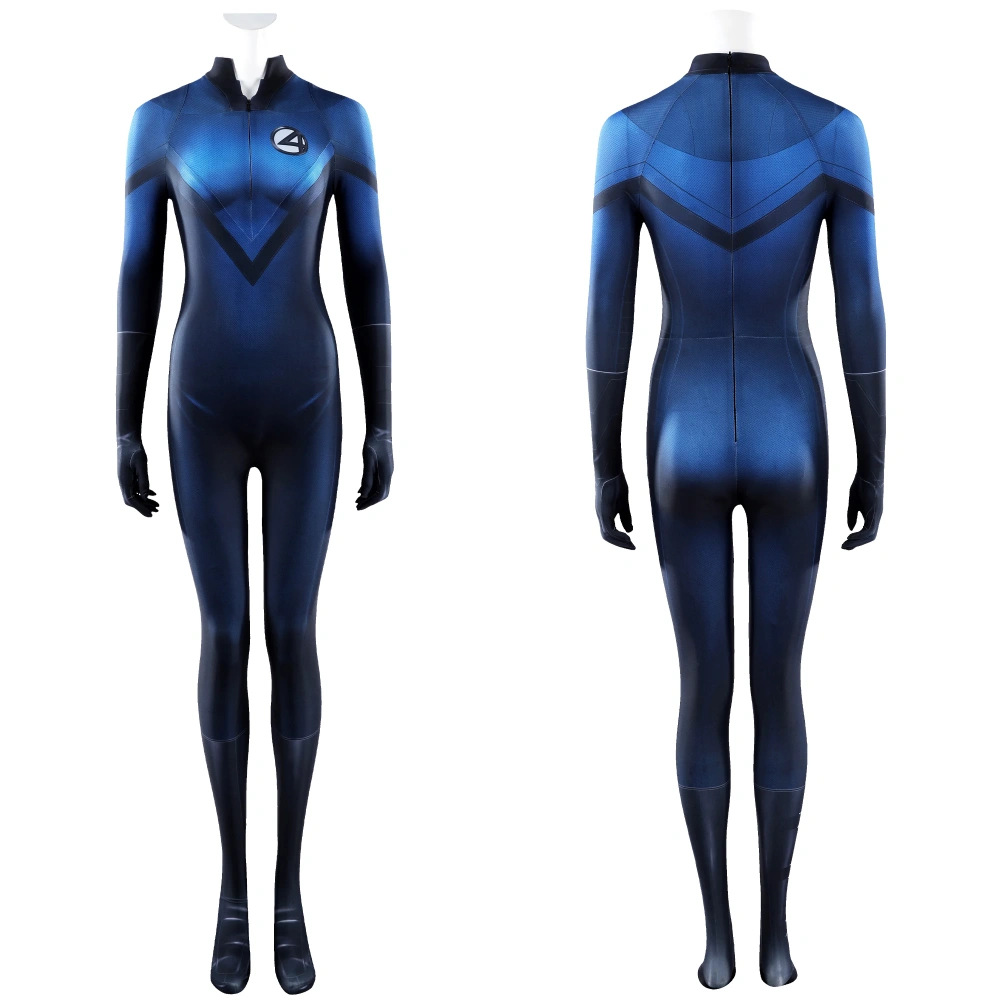 Fantastic Four	Invisible Woman Costume Cosplay Suit Susan Storm Bodysuit Unibuyplus