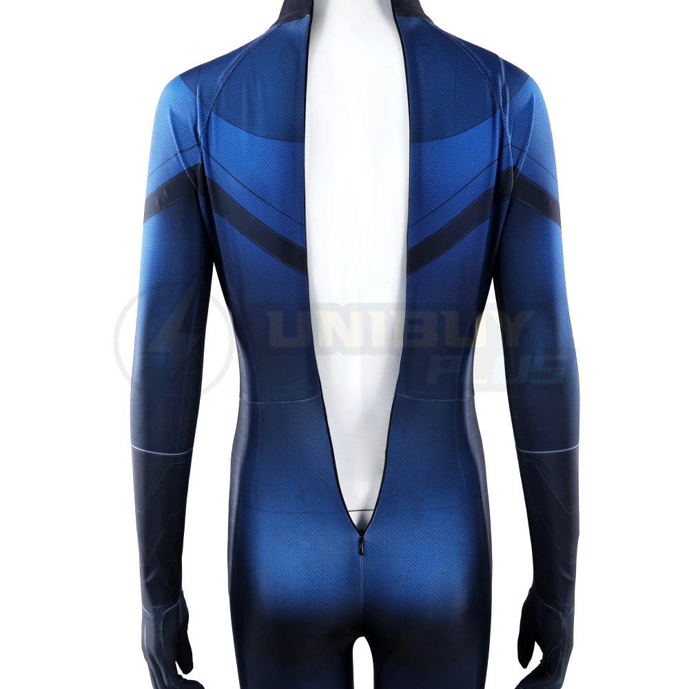 Fantastic Four	Invisible Woman Costume Cosplay Suit Susan Storm Bodysuit Unibuyplus