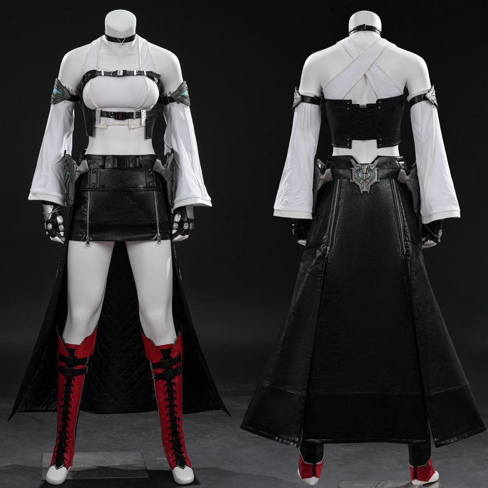 Final Fantasy VII Tifa Black Mage Costume Cosplay Suit Revelation Unibuyplus