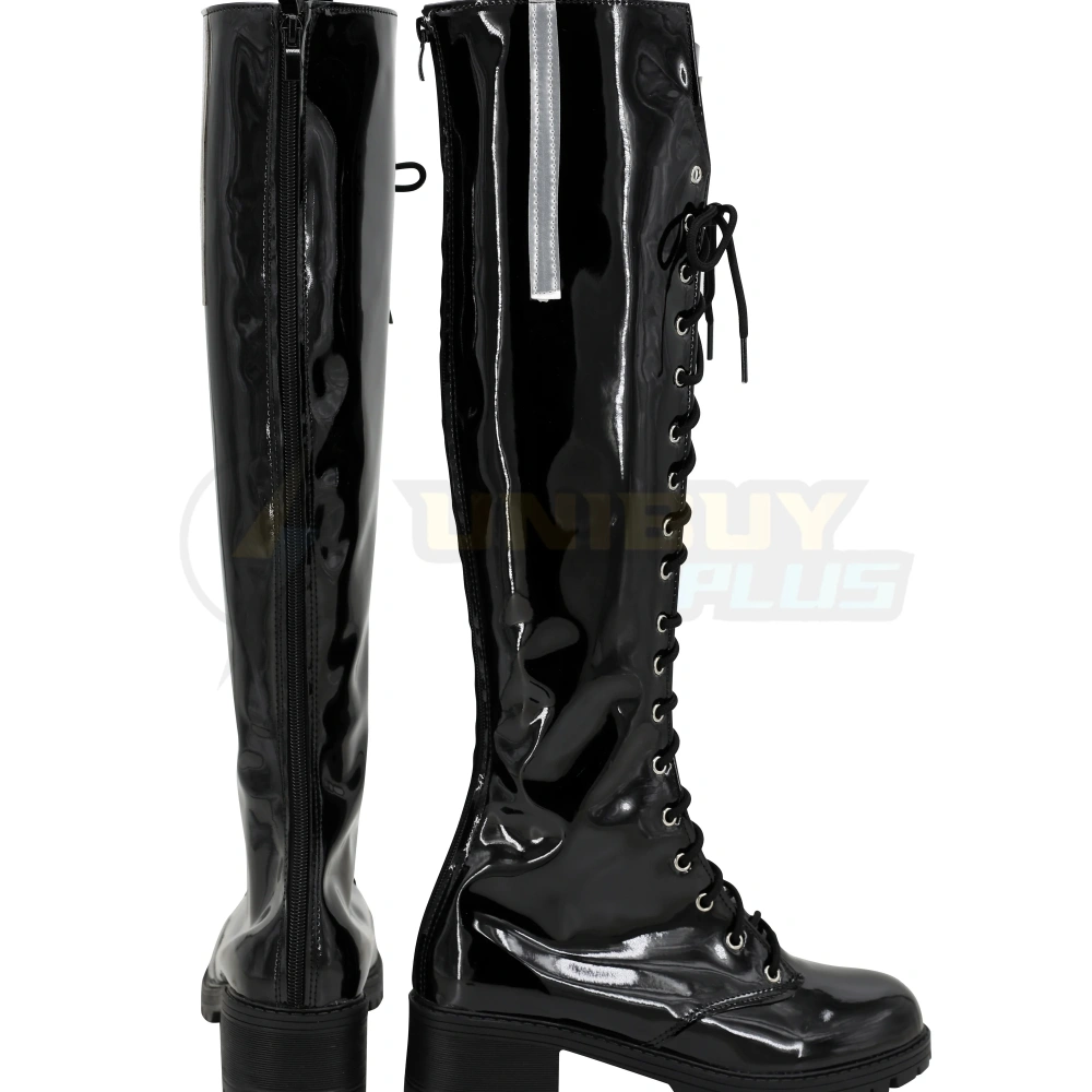 Goddess of Victory Nikke Noir Cosplay Shoes Women Boots Black Rabbit Unibuyplus
