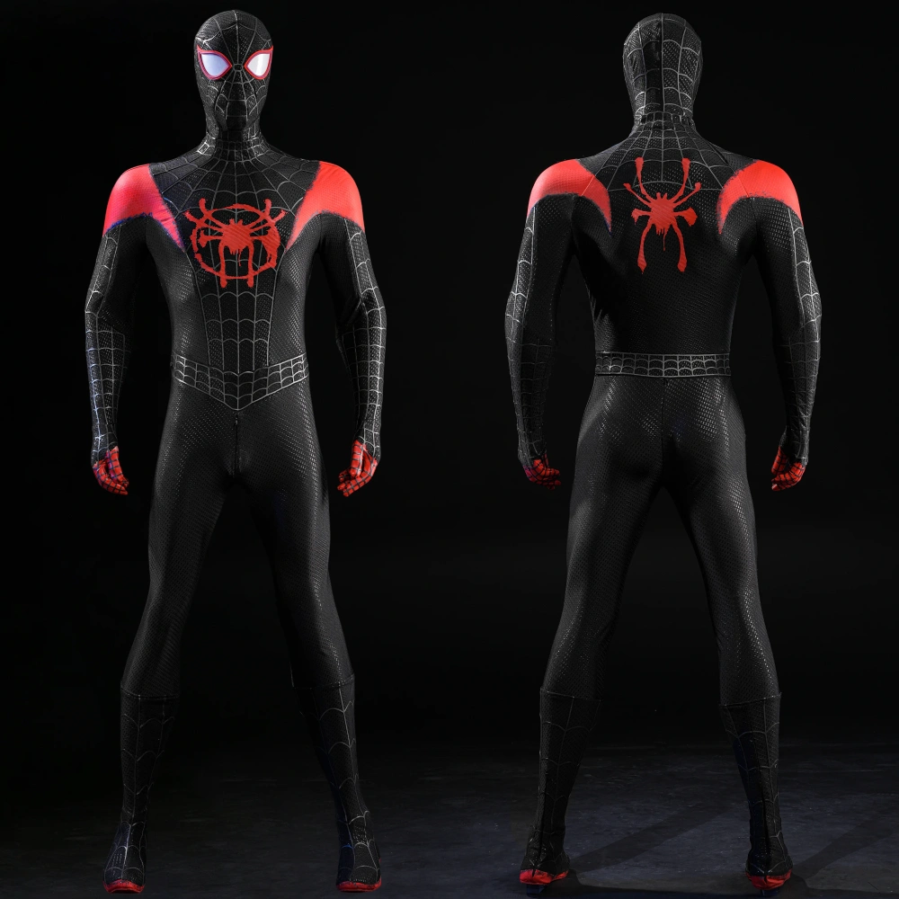 Spider-Man Miles Morales Costume Cosplay Suit Into the Spider-Verse UnibuyPlus