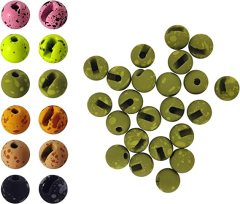 BTI-08A-014 Mottled Tactical slotted tungsten beads NEW