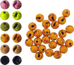 BTI-08A-014 Mottled Tactical slotted tungsten beads NEW