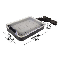 BTI-09A-H059 Super Deep Pocket Size Fly Fishing Box With Lanyard