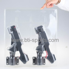 Twin Pack Rod Holder with 2 Side Mounts, Black BTI-12D-061-ET
