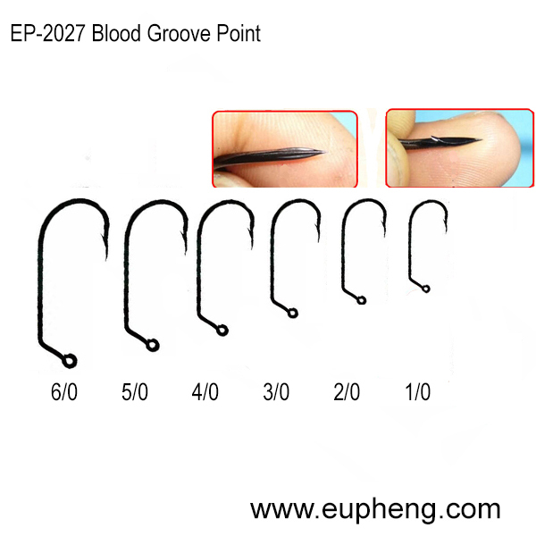 EP-2027 Blood Groove Point Jig hook