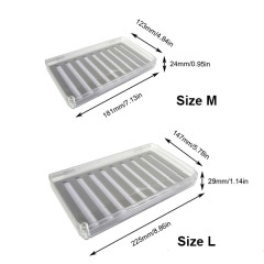 BTI-09A-H055 Transparent Plastic Fly fishing box with powerful Micro/Magnet