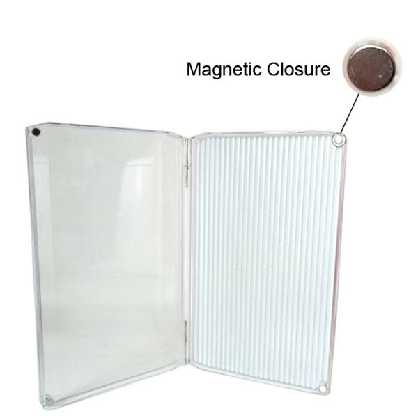 BTI-09A-H055 Transparent Plastic Fly fishing box with powerful Micro/Magnet