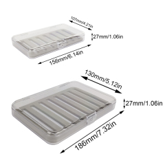 09A-H058 Transparent Plastic Heavy Duty Deep Fly Box