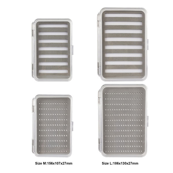 09A-H058 Transparent Plastic Heavy Duty Deep Fly Box