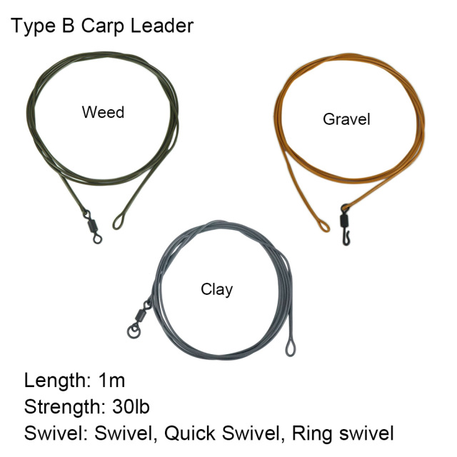 In stock Type B PVC Carp Leader Fishing Line