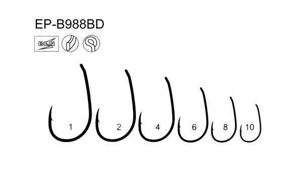 EP-B988BD carp hook