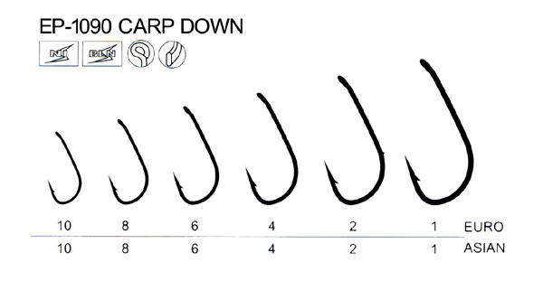 EP-1090 carp down hook