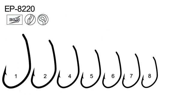 EP-8220 carp hook