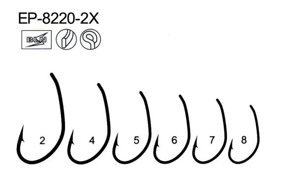 EP-8220-2X carp hook