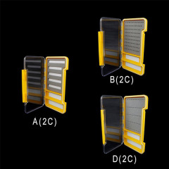 BTI-09A-H047 Super Slim Waterproof Fly Box With Magnetic Board Compartment