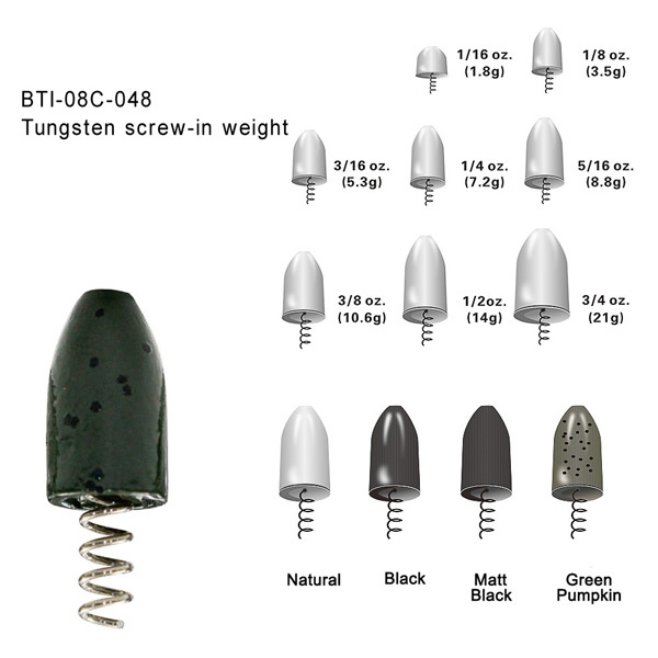 BTI-08C-048: Tungsten screw-in weights