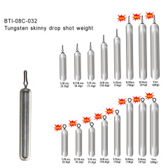 BTI-08C-032: Tungsten skinny/cylindrical drop weight