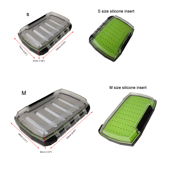 BTI-09A-H072 New Shape Double Sides Waterproof Box With Foam And Silicone Insert