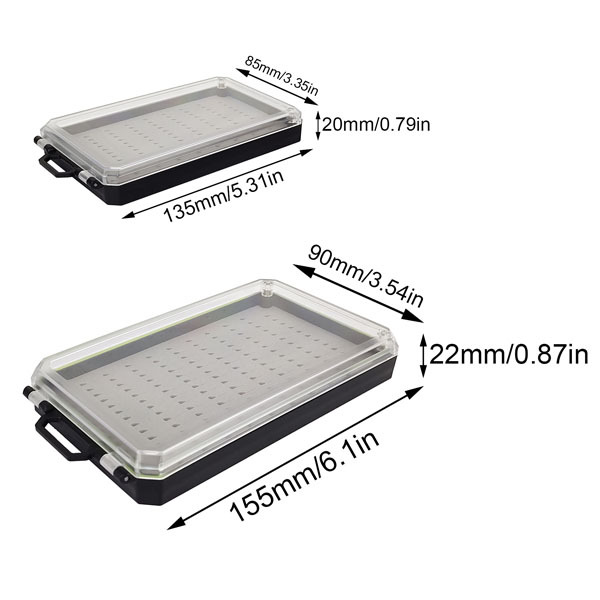 BTI-09A-H062 Pocket Size Magnet Waterproof Fly Fishing Box