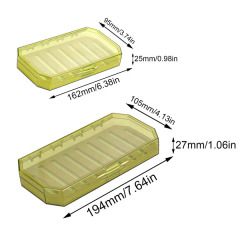 09A-H057 Transparent Super Deep PC Fly Fishing Box