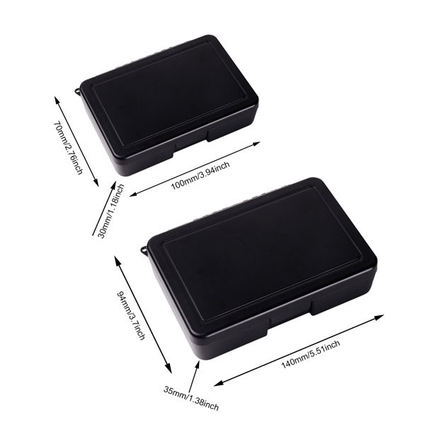 09A-H061 Double-sided ABS Plastic Super Deep Pocket Size Fly Fishing Box