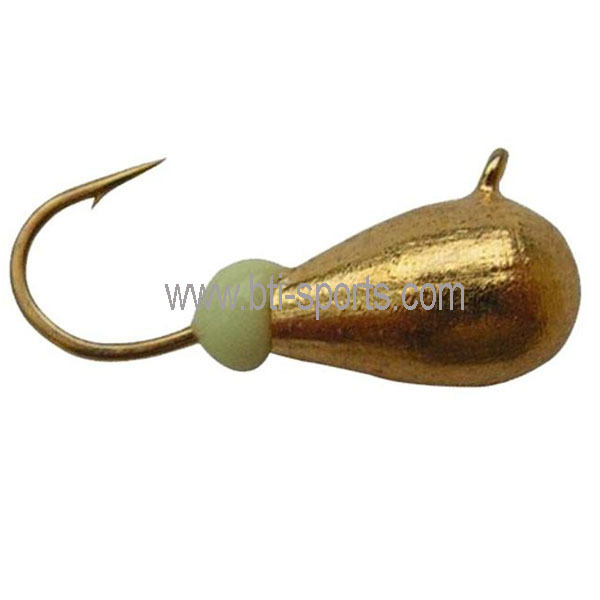 BTI-08B-001  Tungsten tear drop ice jig