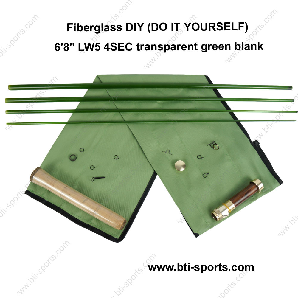 Fiberglass DIY (Do It Yourself) fly rods