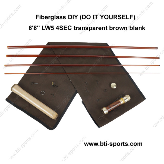Fiberglass DIY (Do It Yourself) fly rods