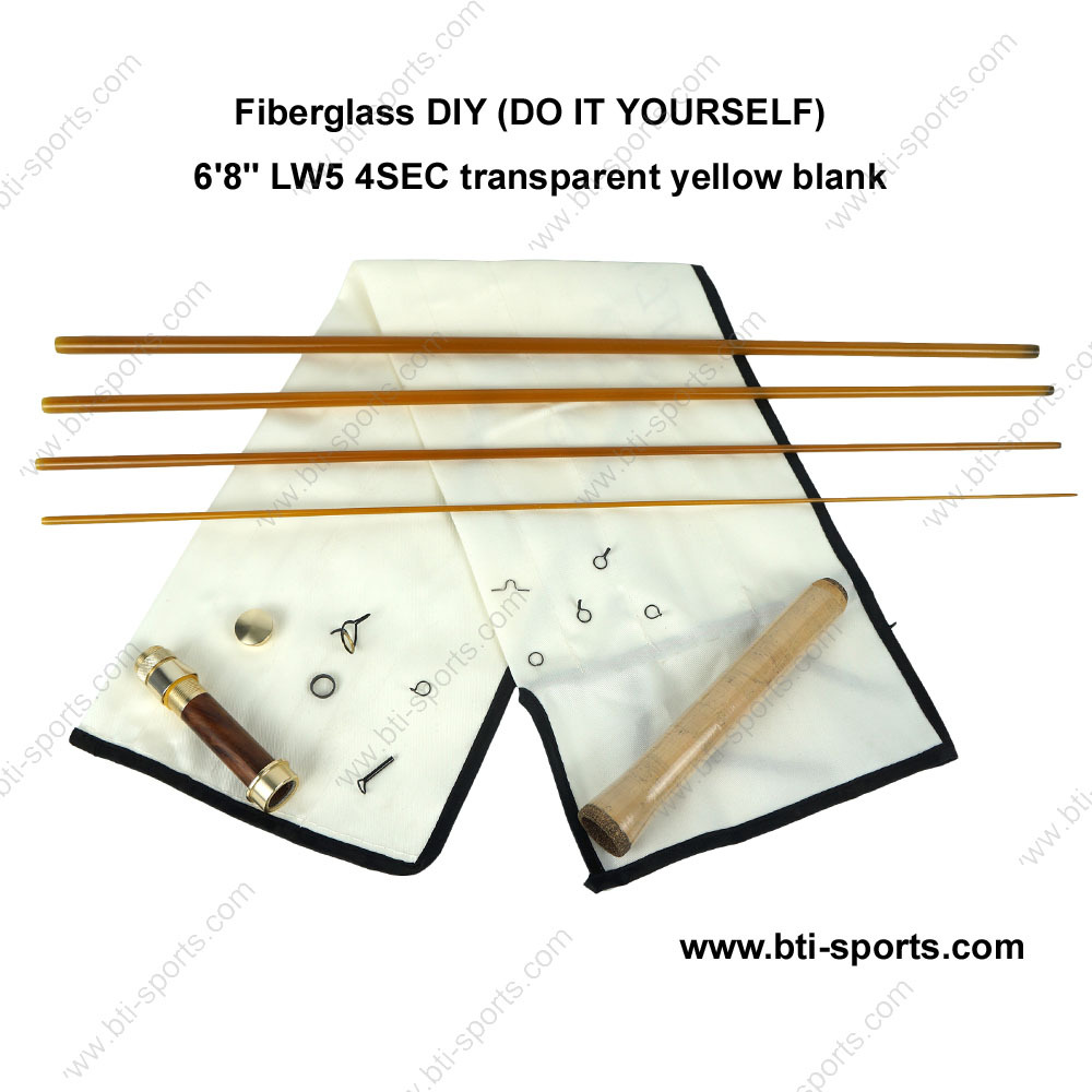 Fiberglass DIY (Do It Yourself) fly rods